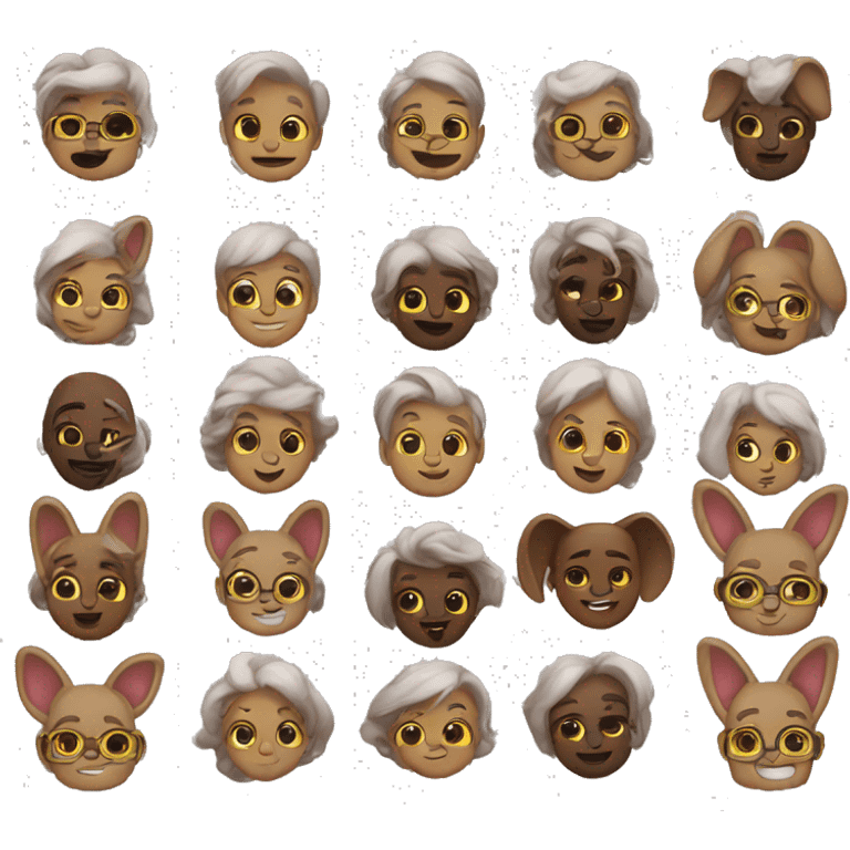 A group is male gay bunnies emoji