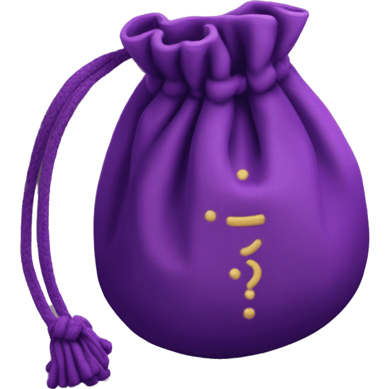 Hermione's Mokeskin Pouch is a small, violet, drawstring bag. It's compact, fitting in the palm of a hand, with a nondescript violet color, but its magical properties allow it to hold numerous items without enlarging. emoji