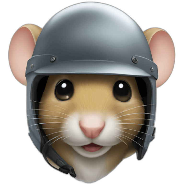 mouse in helmet emoji