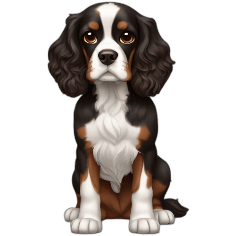 black-brown-cocker-spaniel-king-charles-cavalier emoji