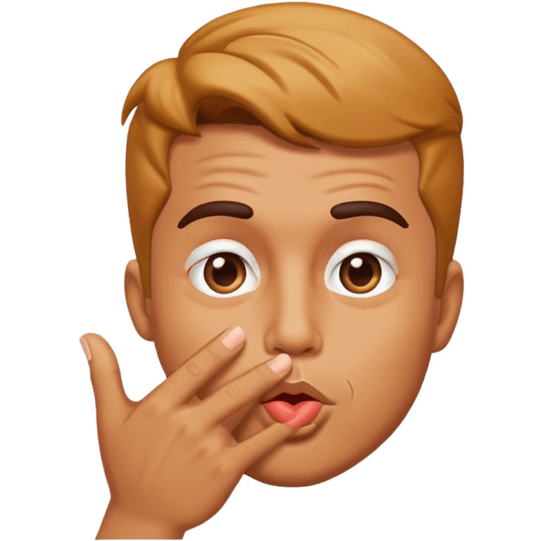 guy blowing a kiss emoji