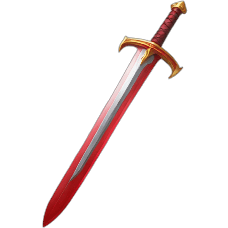 red glass sword emoji