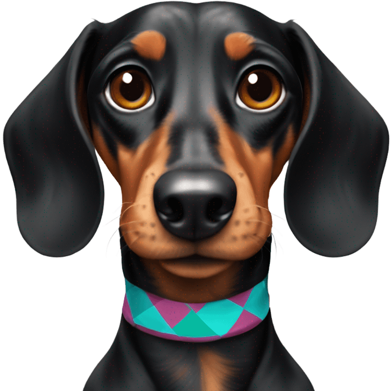 harlequin dachshund emoji