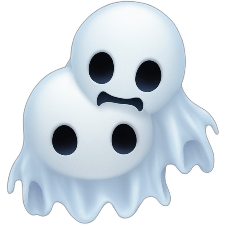 two ghosts hugs emoji