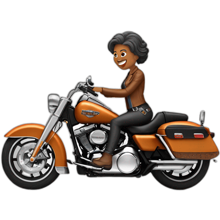 ta grand mère sur une harley davidson emoji