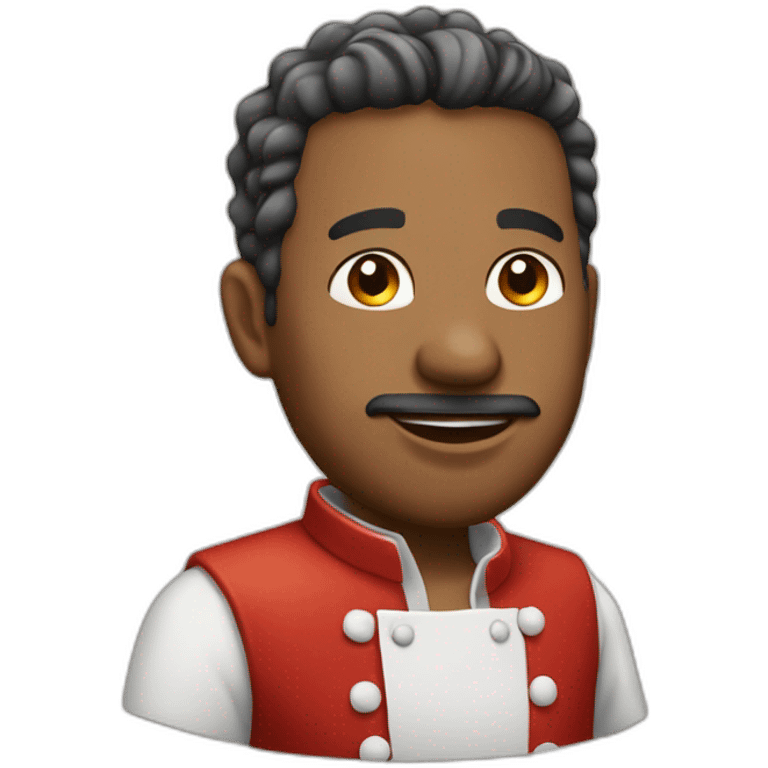 Chanteur cuisinier emoji