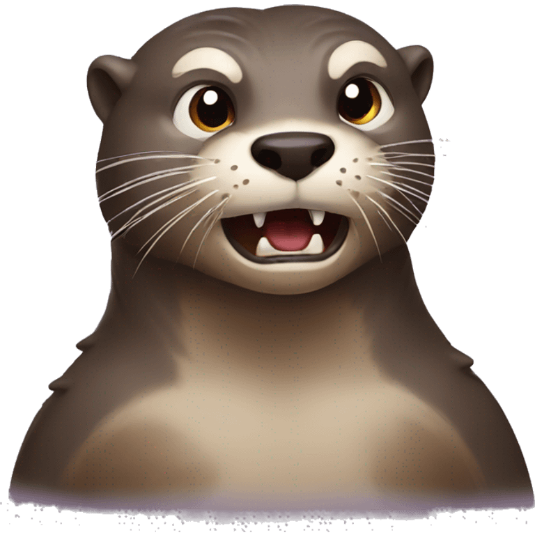 angry otter emoji