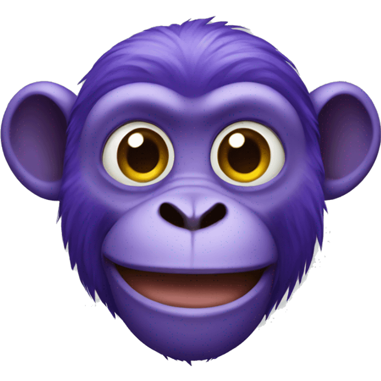 Purple monkey emoji