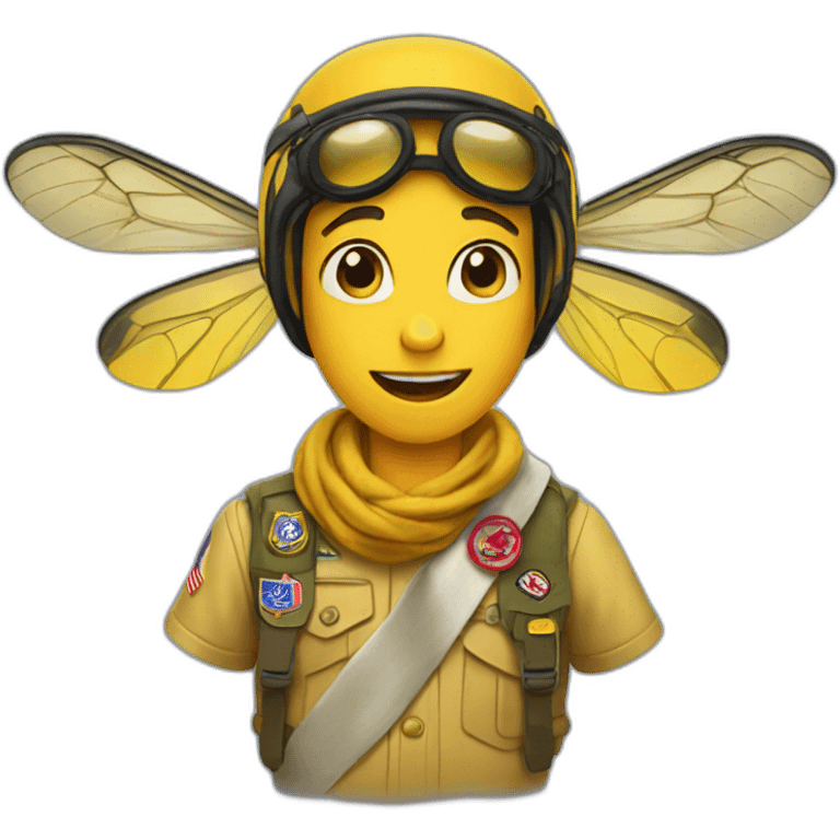 wasp with a boy scout scarf emoji