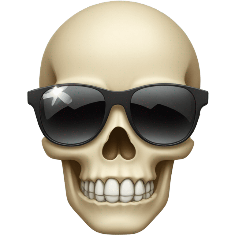 Skull with sunglasses emoji