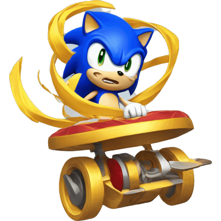 spinning sonic emoji