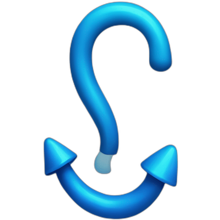 Blue hook like the blue hook from tiktok emoji