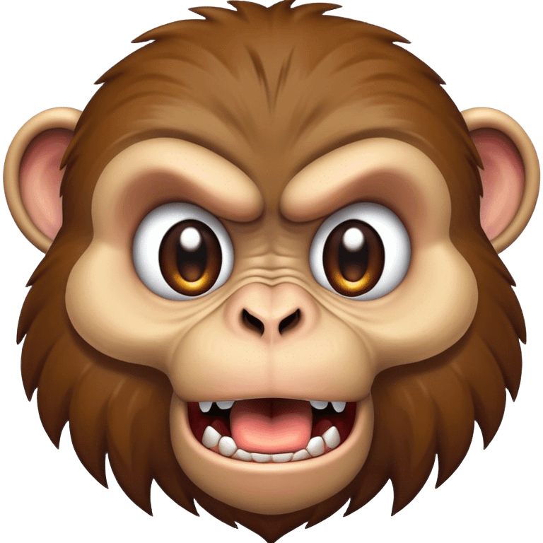 Angry monkey emoji