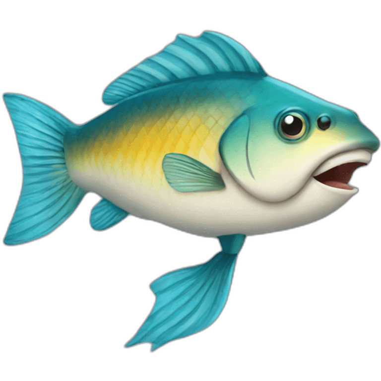 Funny fish emoji