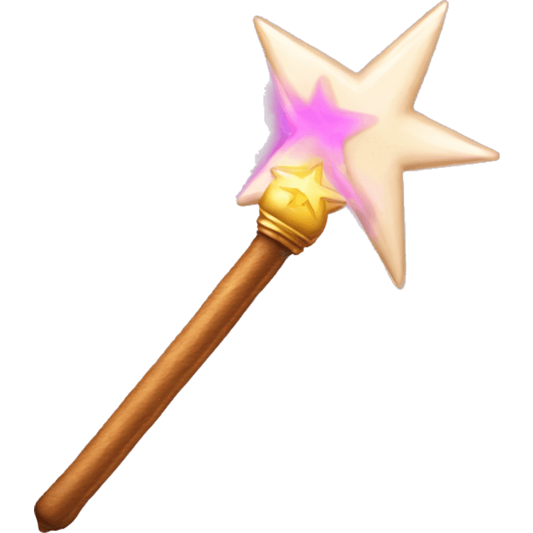 A magic wand with magic emoji