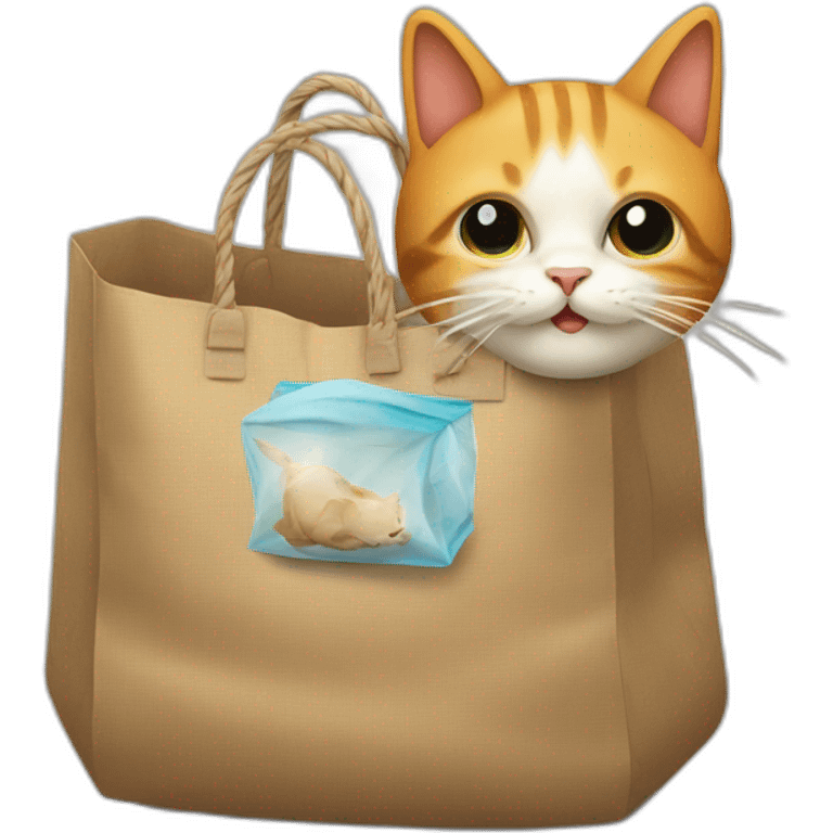 Cat Bang a bag pack emoji