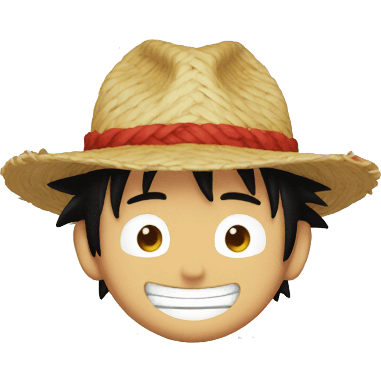 Luffy avec un chapeau stitch emoji