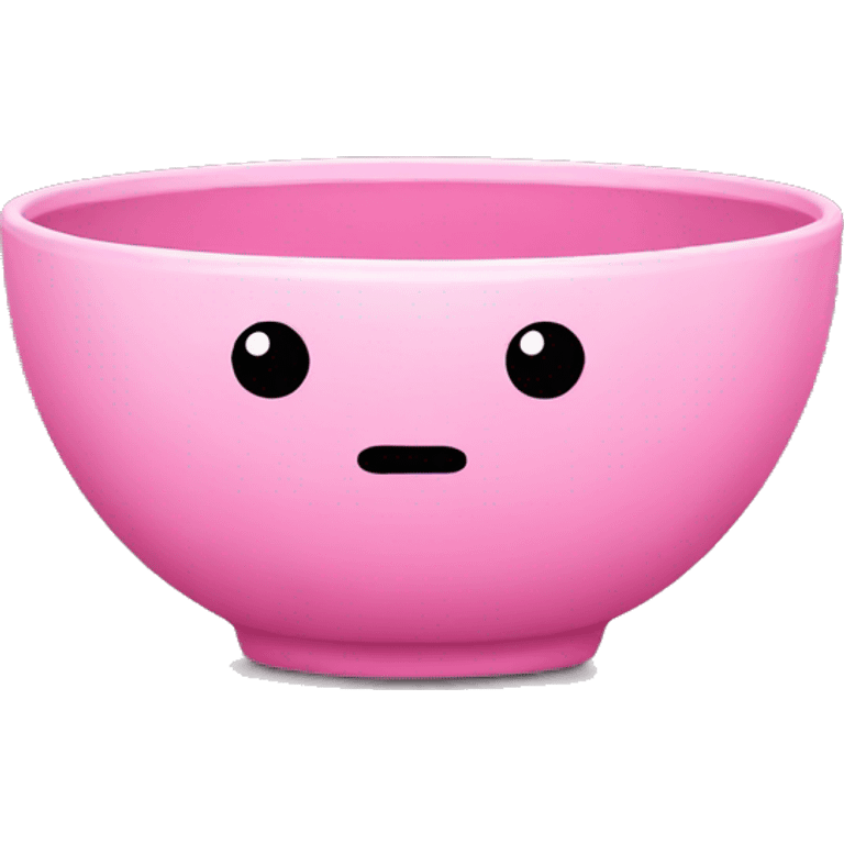 Pink bowl emoji