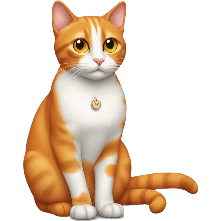 Cat orange emoji