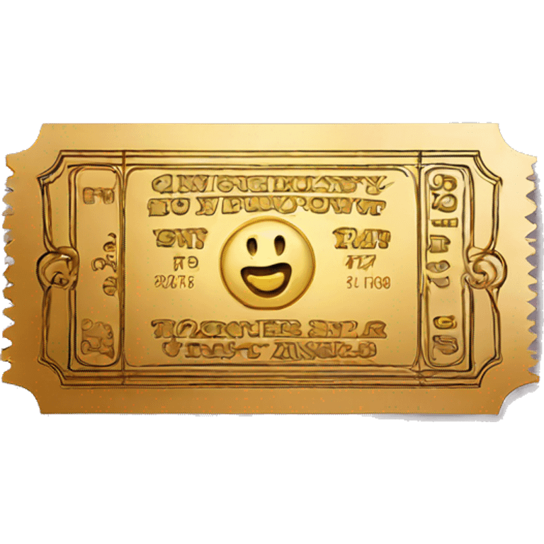 golden ticket emoji