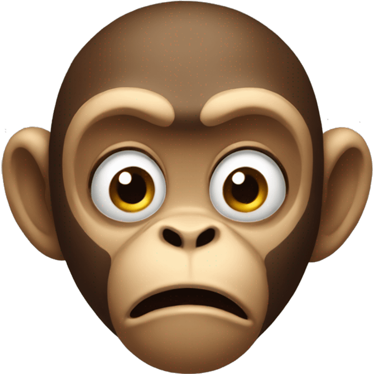 Monkey confused emoji