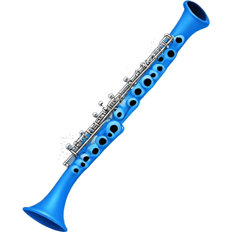 Blue flute emoji