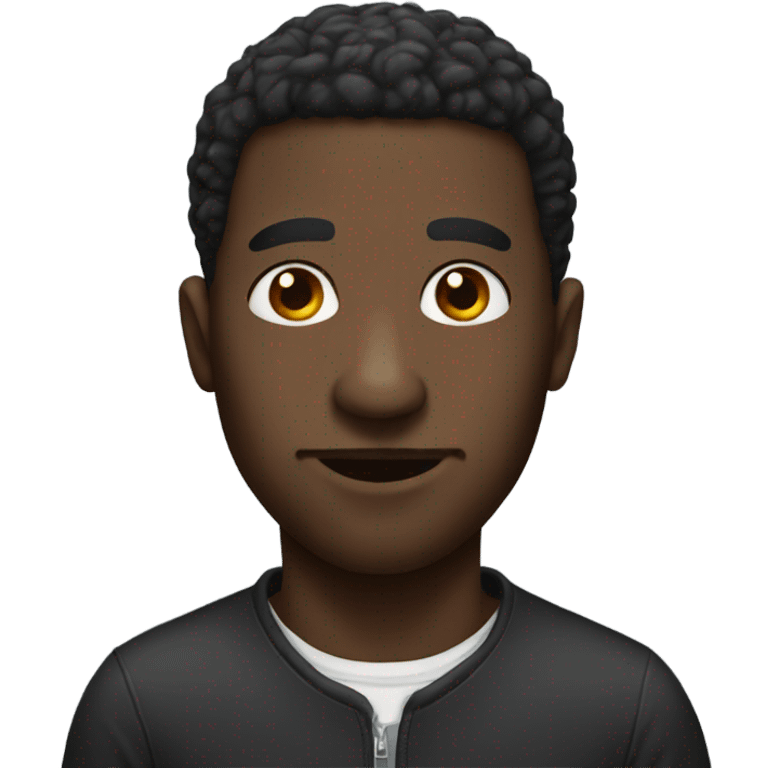 Black man with big nose emoji