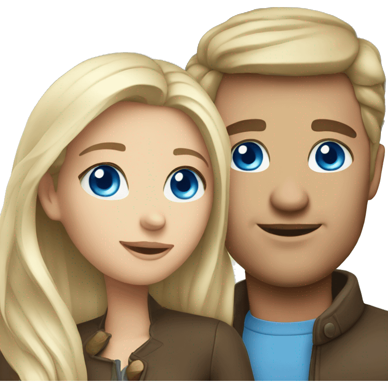 blue eyed couple emoji