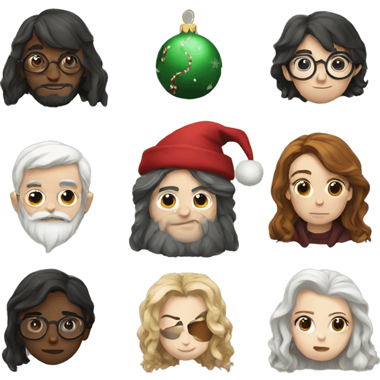 Harry Potter christmas emoji