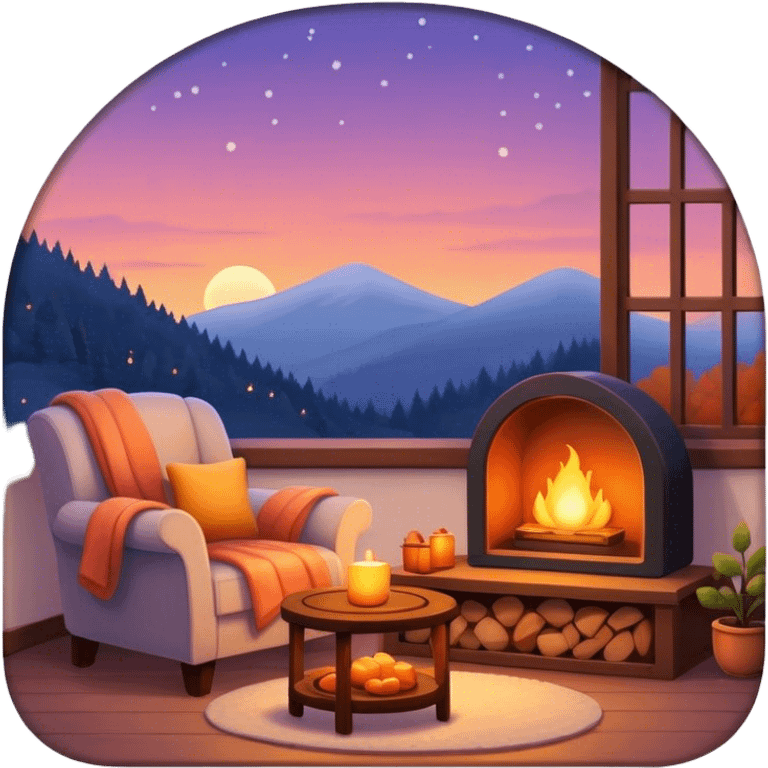 cozy evening  emoji