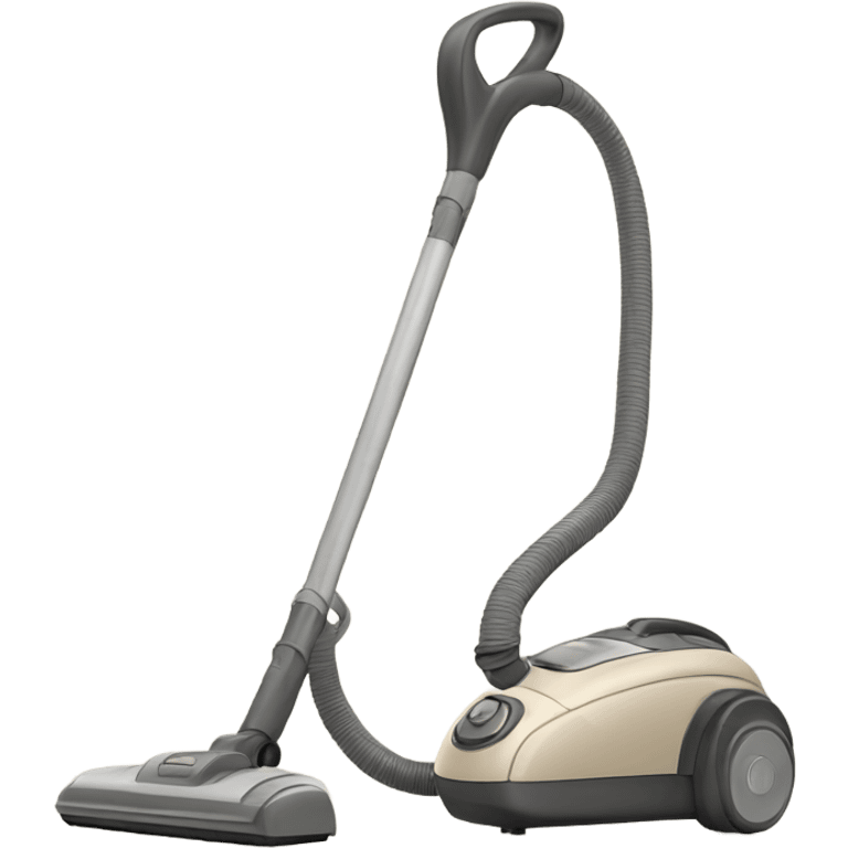 Stick vacuum cleaner beige grey emoji