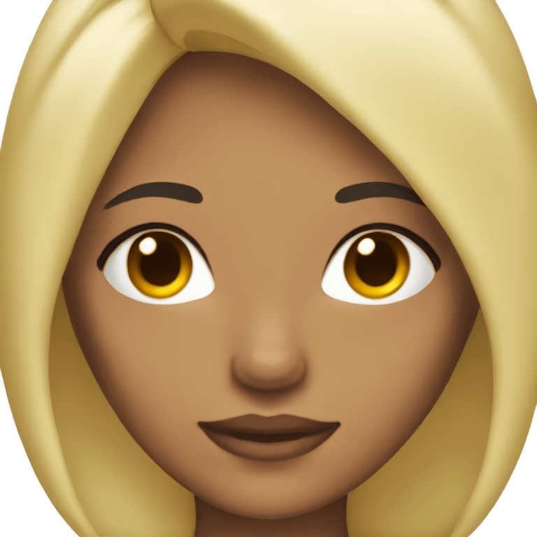 morena skin with blonde hair emoji