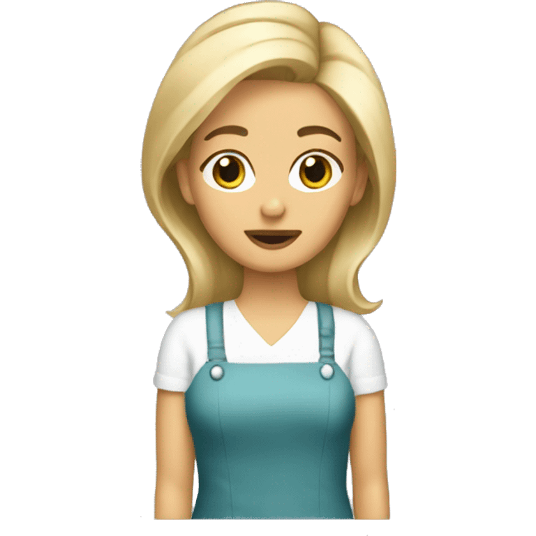 dirty blond hair dresser emoji