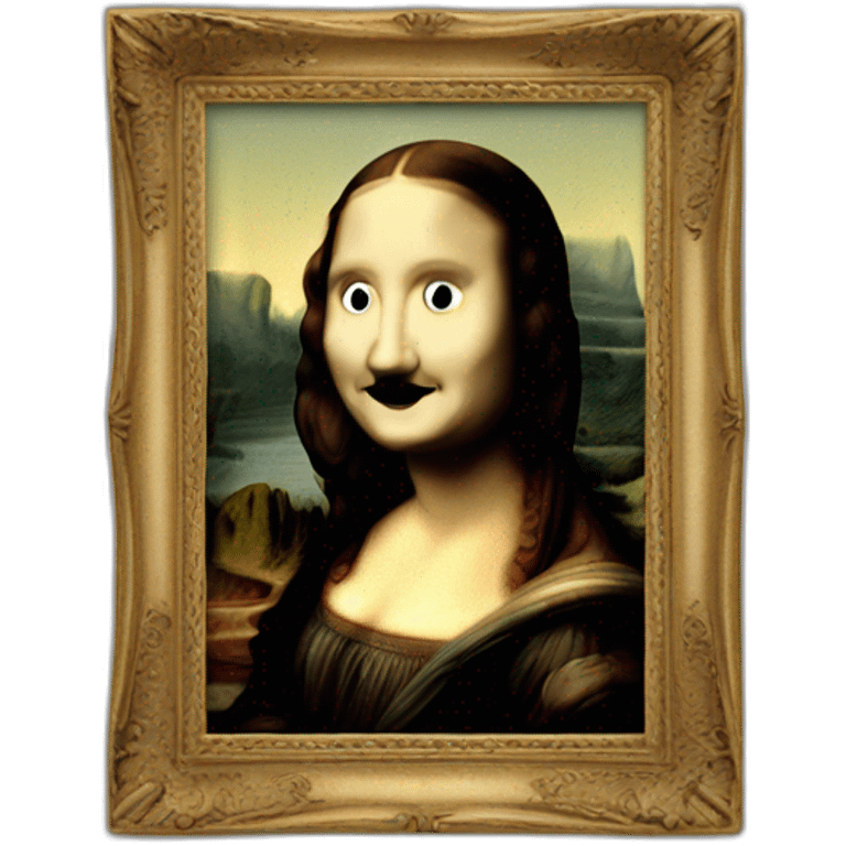 mona lisa photo camera emoji