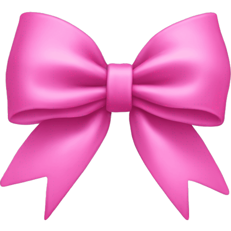 a pink coquette bow emoji