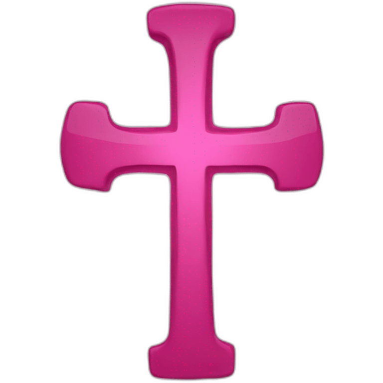 pink cross emoji