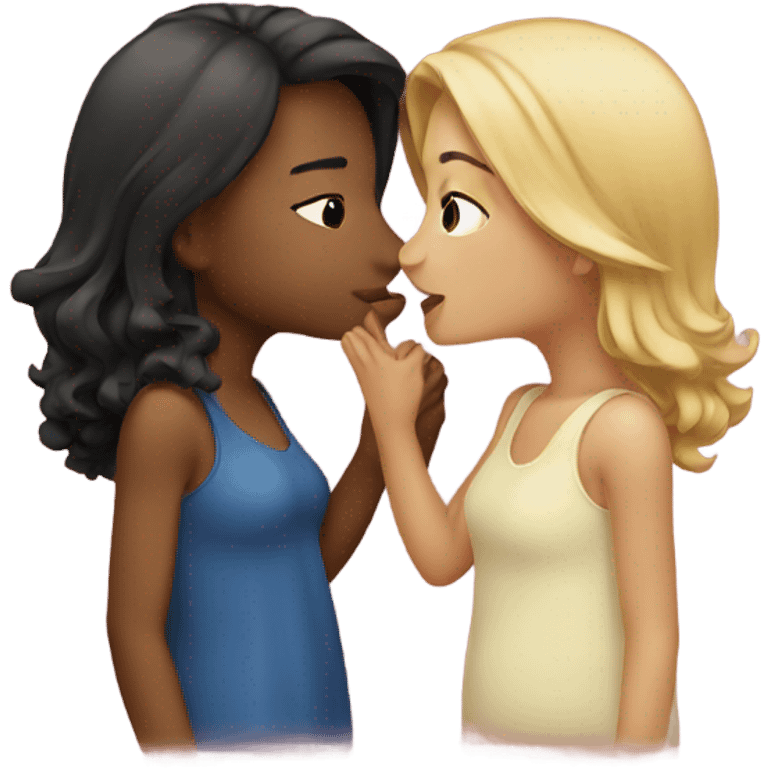 2 girls kissing emoji