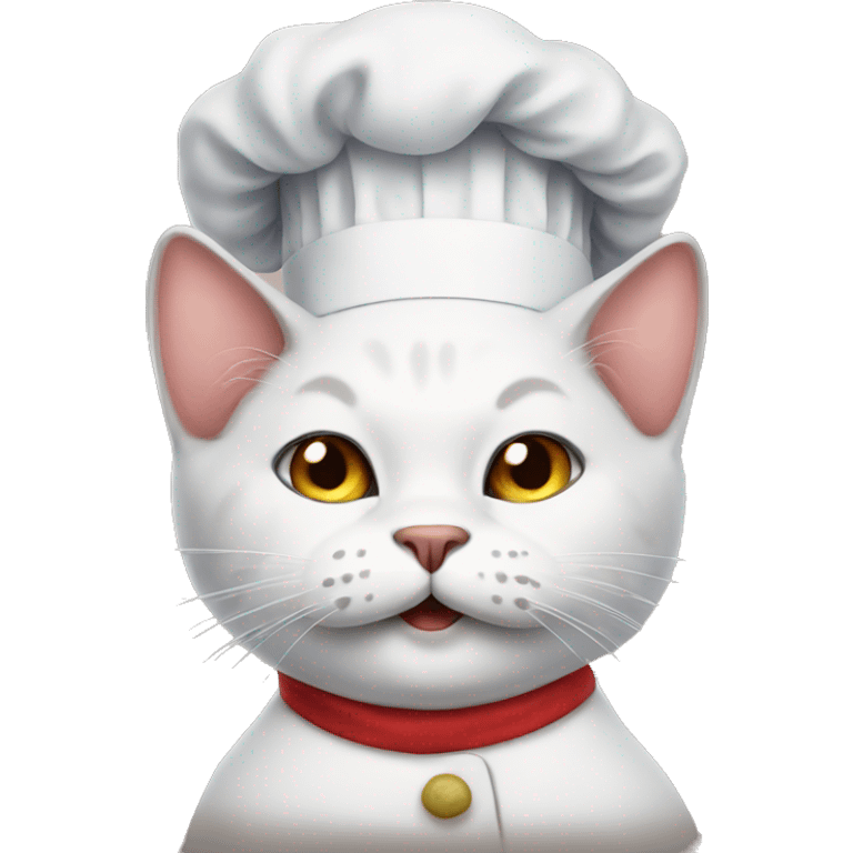 chef cat with a mustache emoji