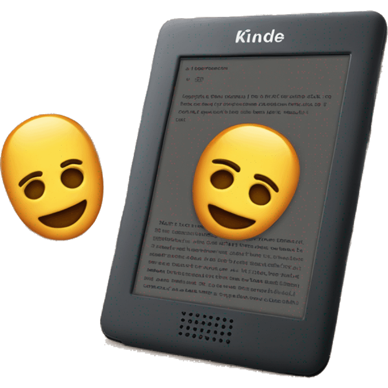 Kindle e reader on spicy books emoji