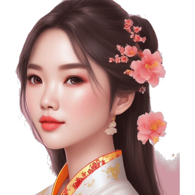 Girl ao dai emoji