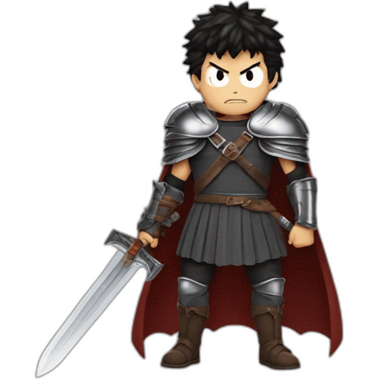 angry berserk guts carrying a huge sword on his shoulder emoji