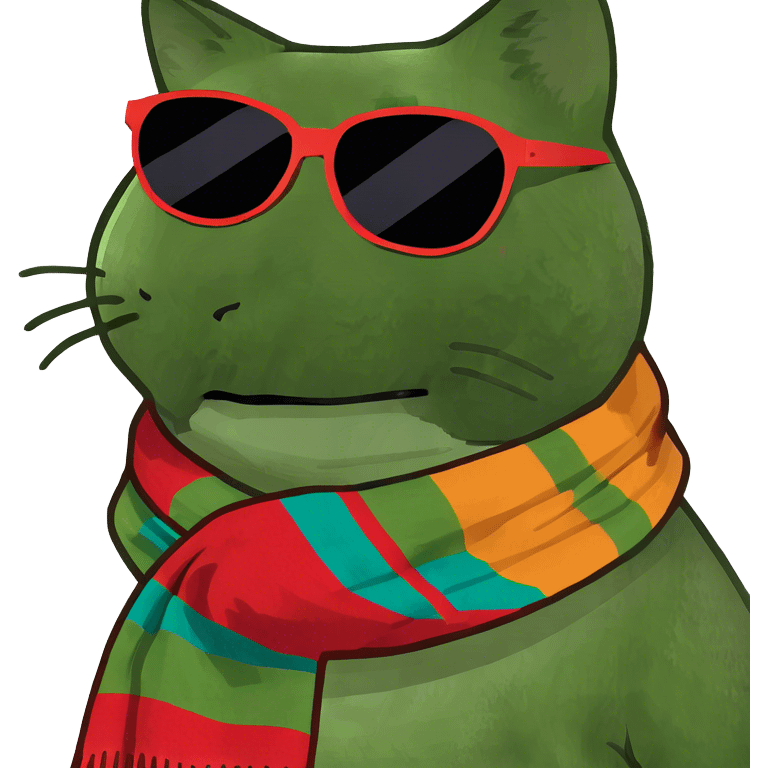 Cat with sunglasses emoji