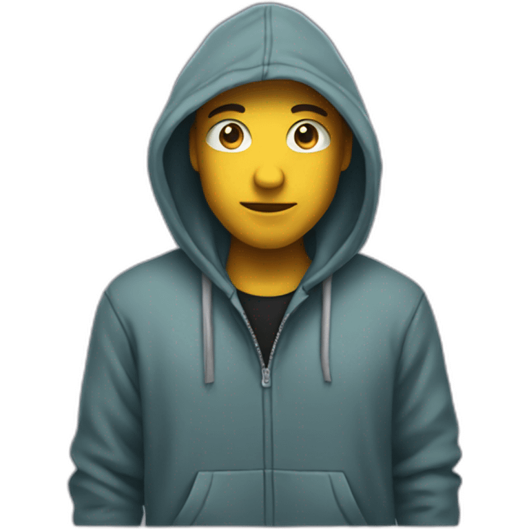 hoodie no human emoji