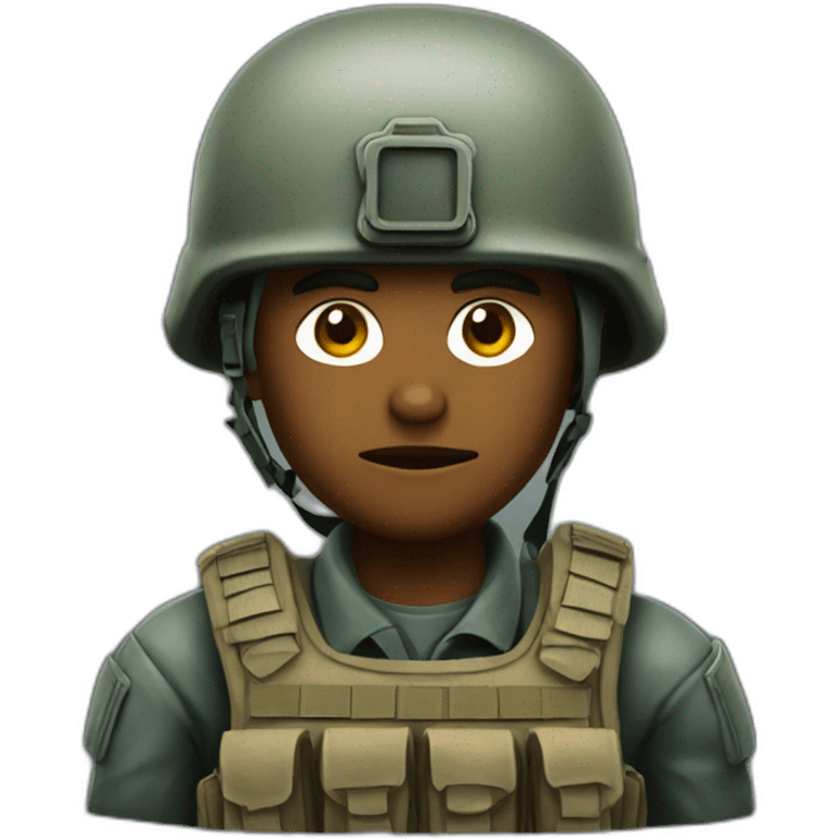 Shell shock soldier  emoji