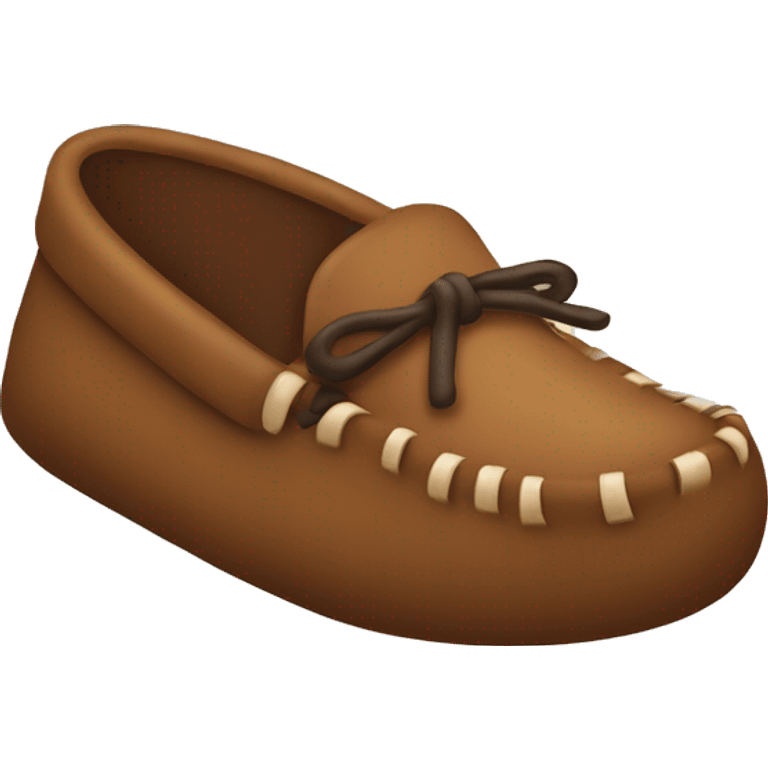 Brown moccasin emoji