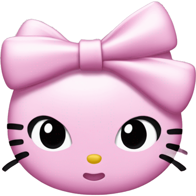 Hello kitty pink bow emoji