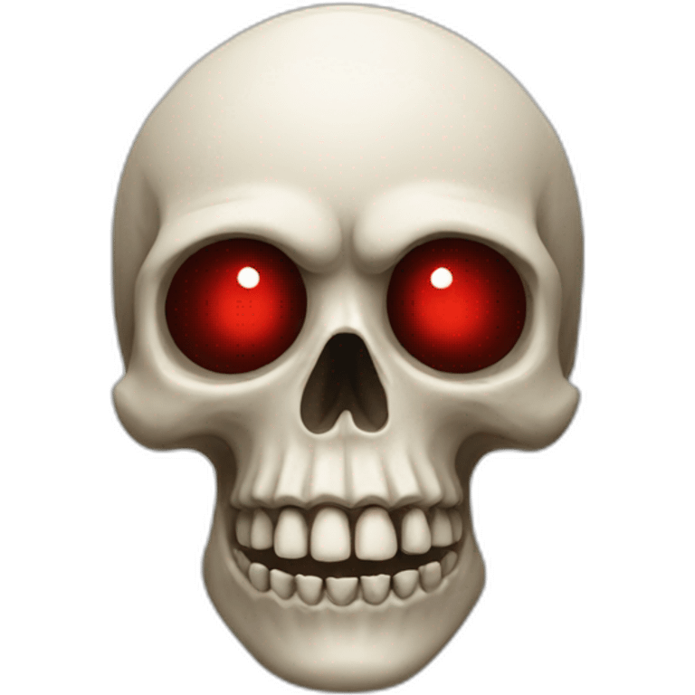 skull with red eyes emoji