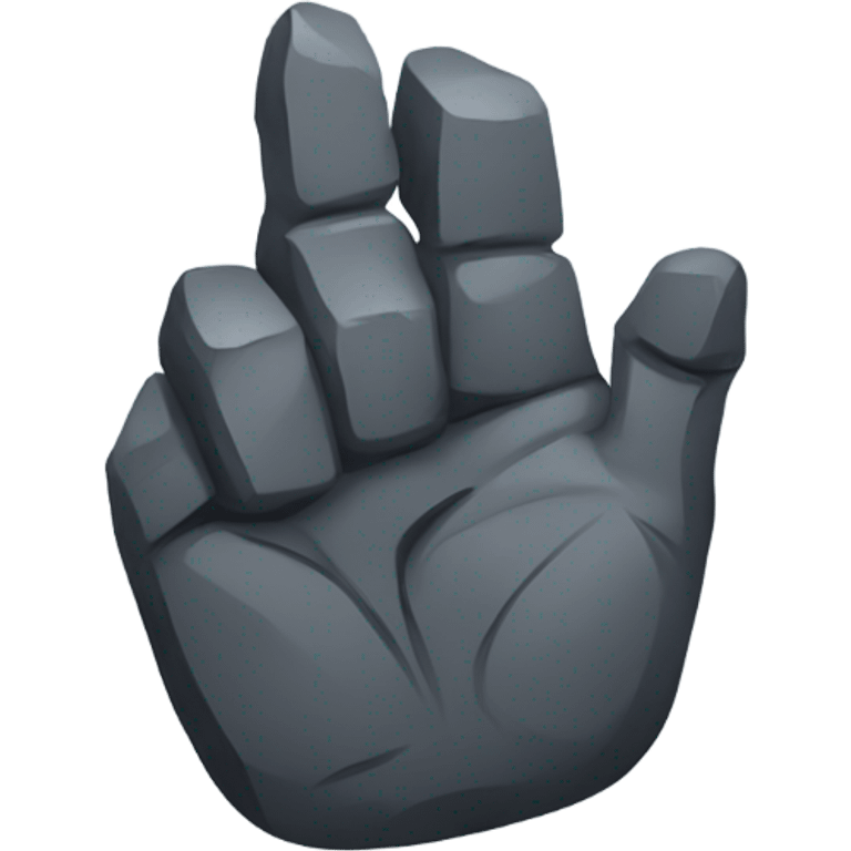 Rock on symbol but point at someone  emoji