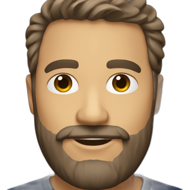 french-TV-Host-brown-beard emoji