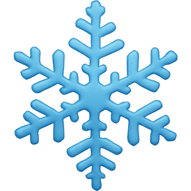 light blue snowflake emoji